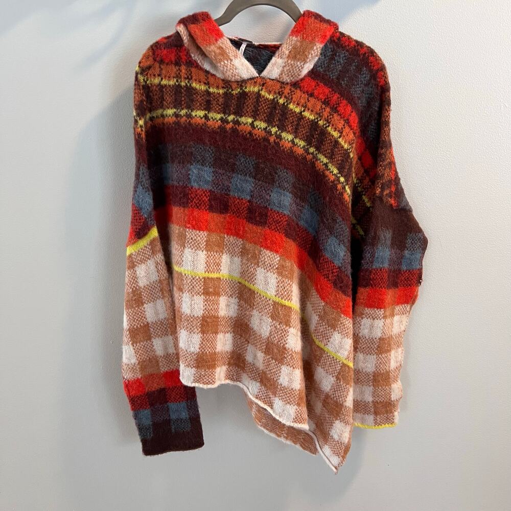 Free People Multicolored Ainsley Poncho Size S